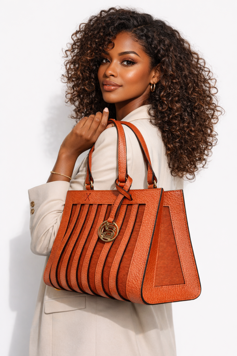 Sac Jeanne Camel croco