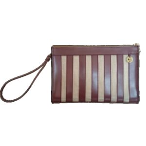 Pochette Jeanne Prune Ocre
